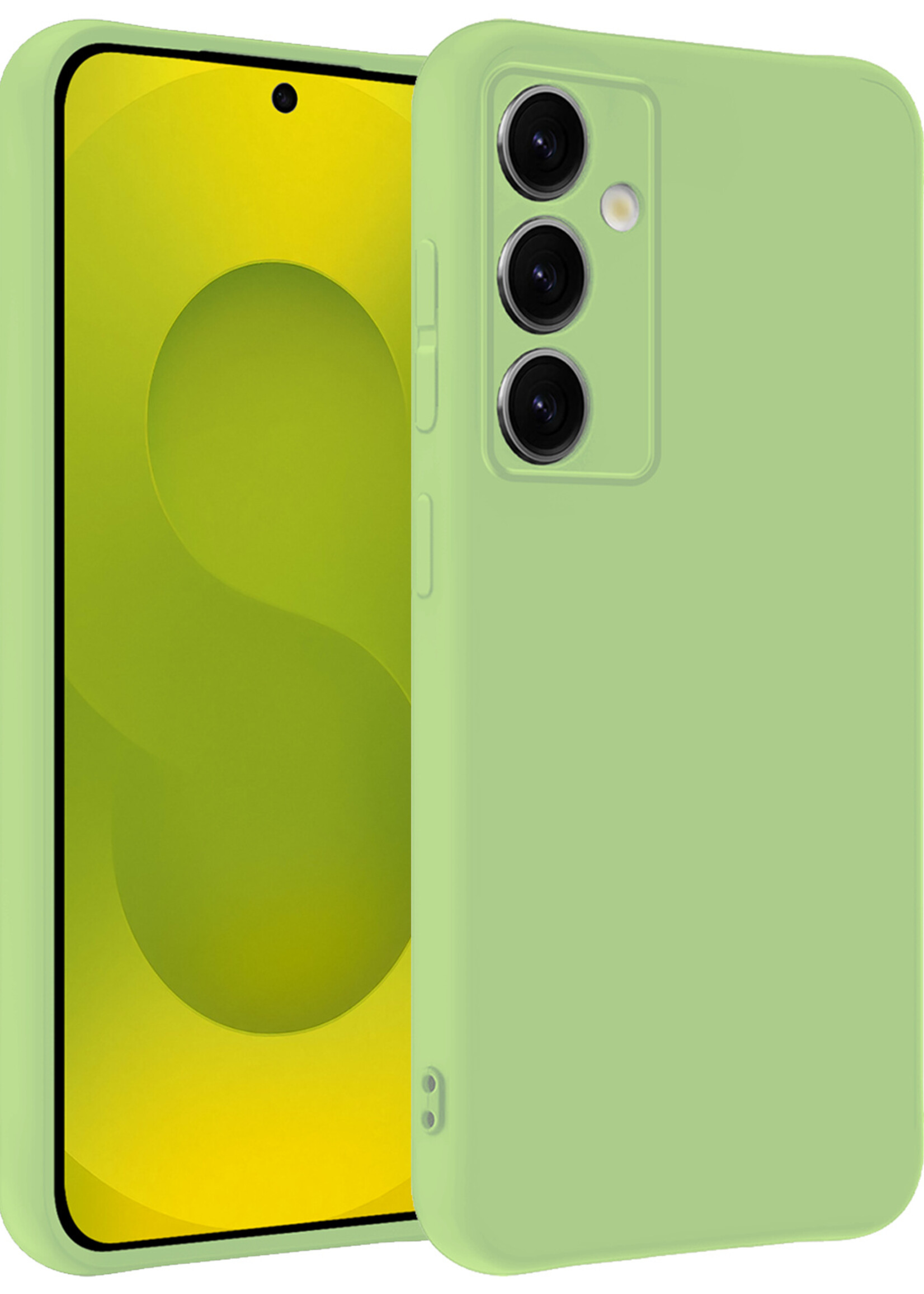 LUQ LUQ Samsung Galaxy S25 Plus Hoesje Siliconen - Groen