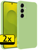 LUQ LUQ Samsung Galaxy S25 Plus Hoesje Siliconen - Groen - 2 PACK