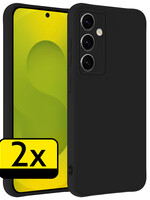 LUQ LUQ Samsung Galaxy S25 Plus Hoesje Siliconen - Zwart - 2 PACK
