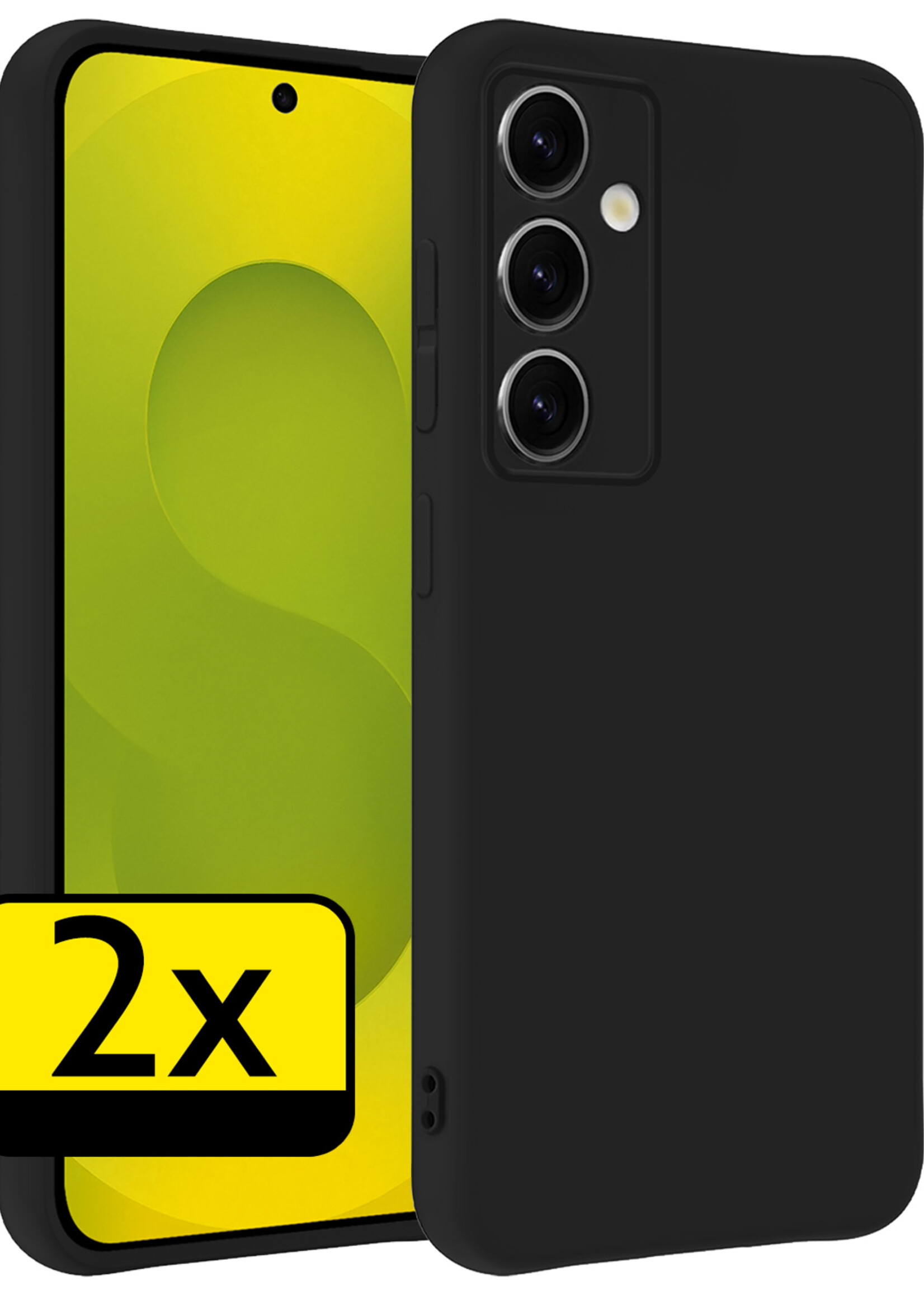 LUQ LUQ Samsung Galaxy S25 Plus Hoesje Siliconen - Zwart - 2 PACK