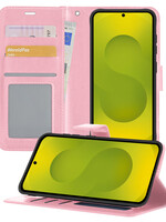 LUQ LUQ Samsung Galaxy S25 Plus Hoesje Bookcase - Lichtroze