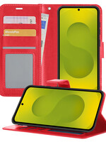LUQ LUQ Samsung Galaxy S25 Plus Hoesje Bookcase - Rood