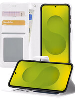 LUQ LUQ Samsung Galaxy S25 Plus Hoesje Bookcase - Wit
