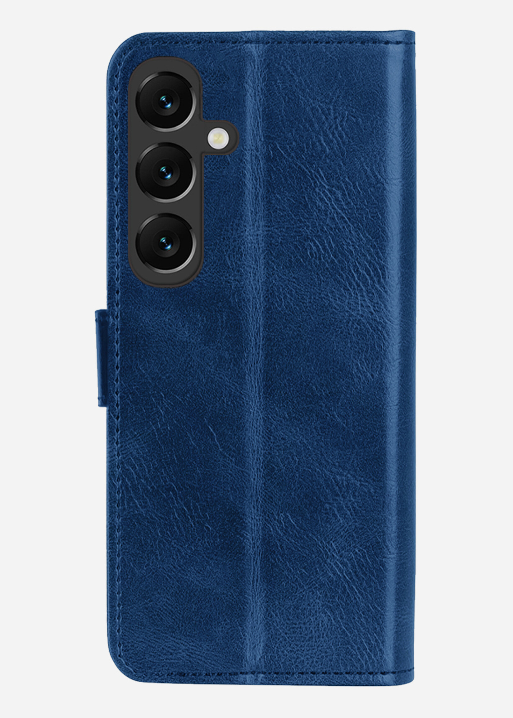 LUQ LUQ Samsung Galaxy S25 Plus Hoesje Bookcase Met 2x Screenprotector - Donkerblauw