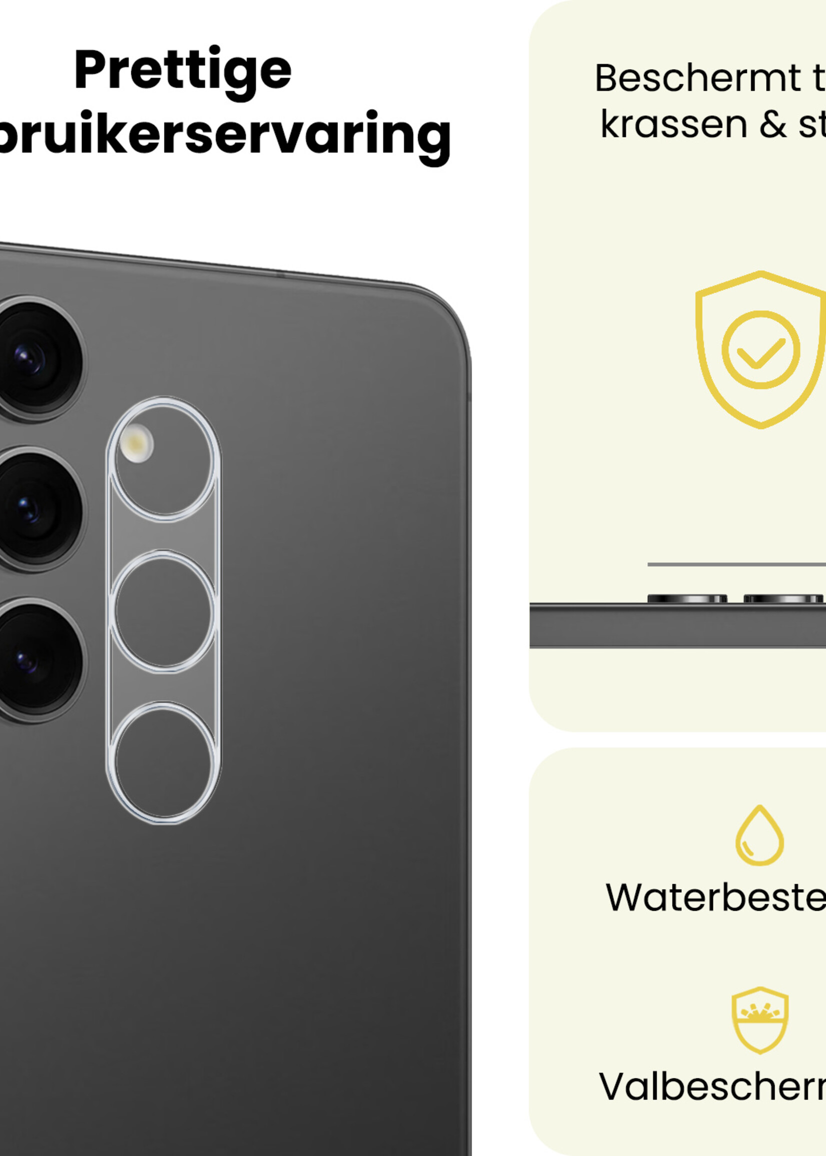 LUQ LUQ Samsung Galaxy S25 Camera Screenprotector - 2 PACK