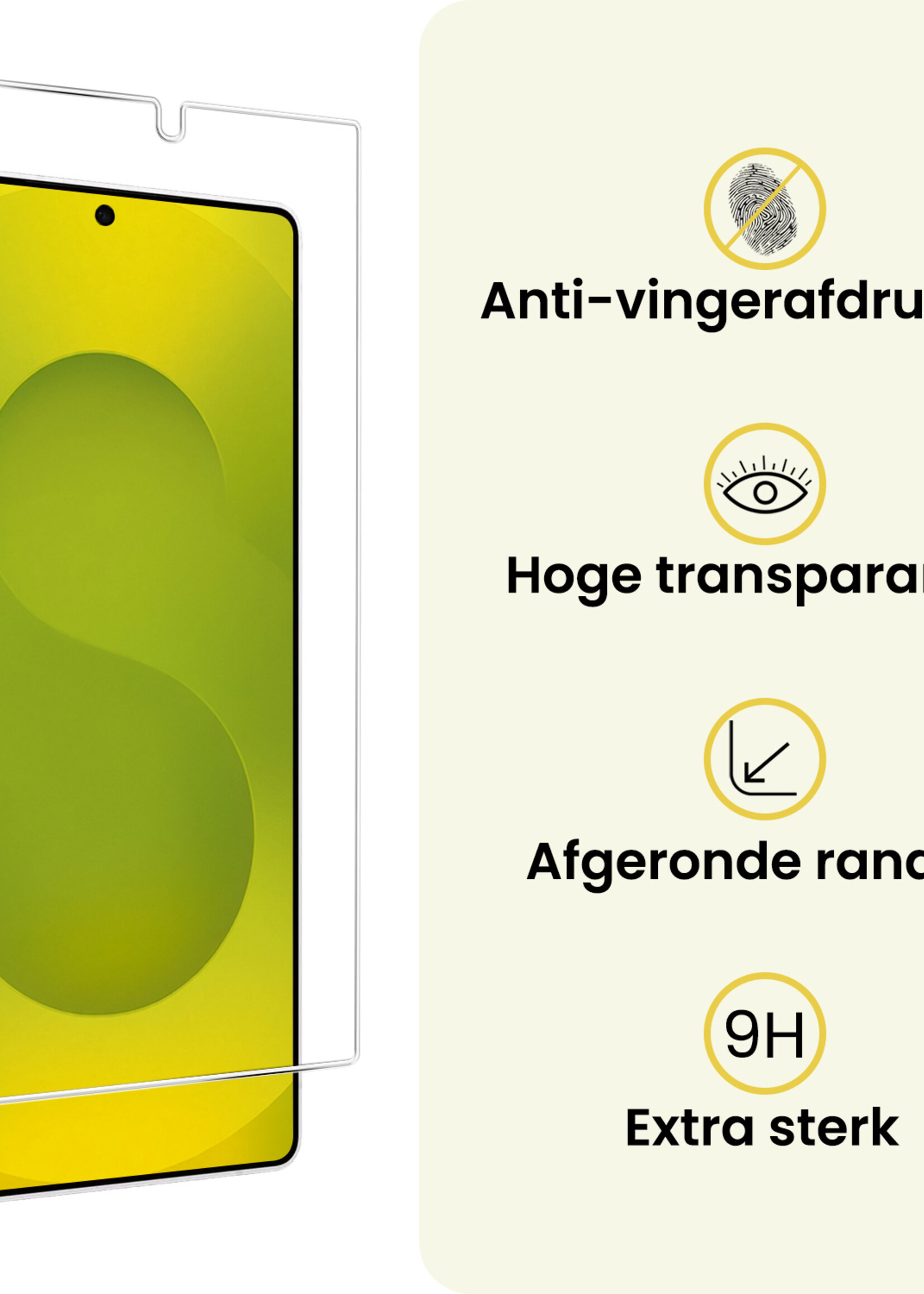 LUQ LUQ Samsung Galaxy S25 Ultra Screenprotector Glas