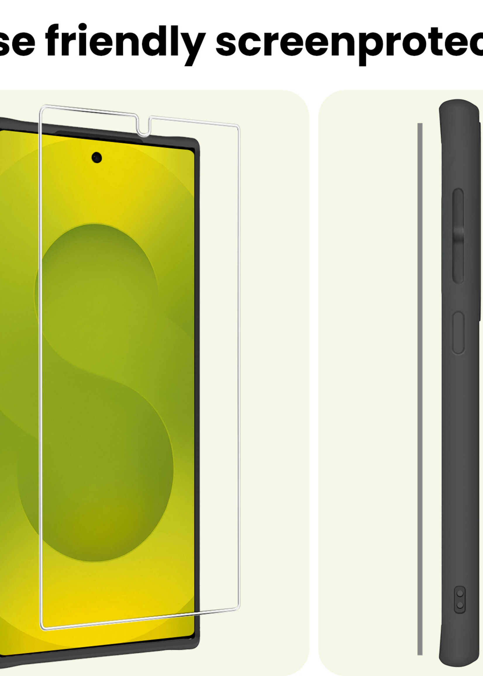 LUQ LUQ Samsung Galaxy S25 Ultra Screenprotector Glas - 2 PACK