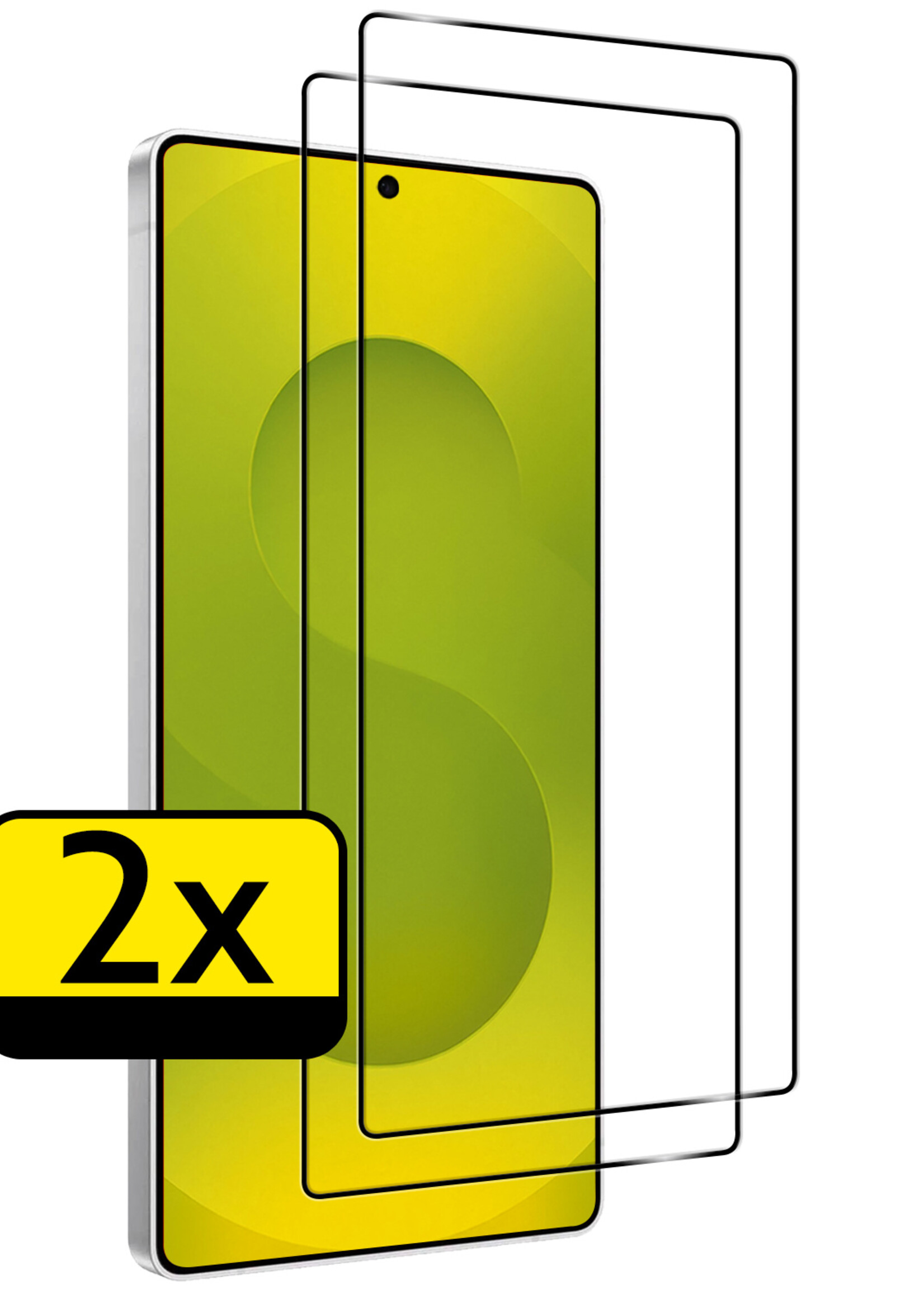 LUQ LUQ Samsung Galaxy S25 Ultra Screenprotector Glas Full Cover - 2 PACK