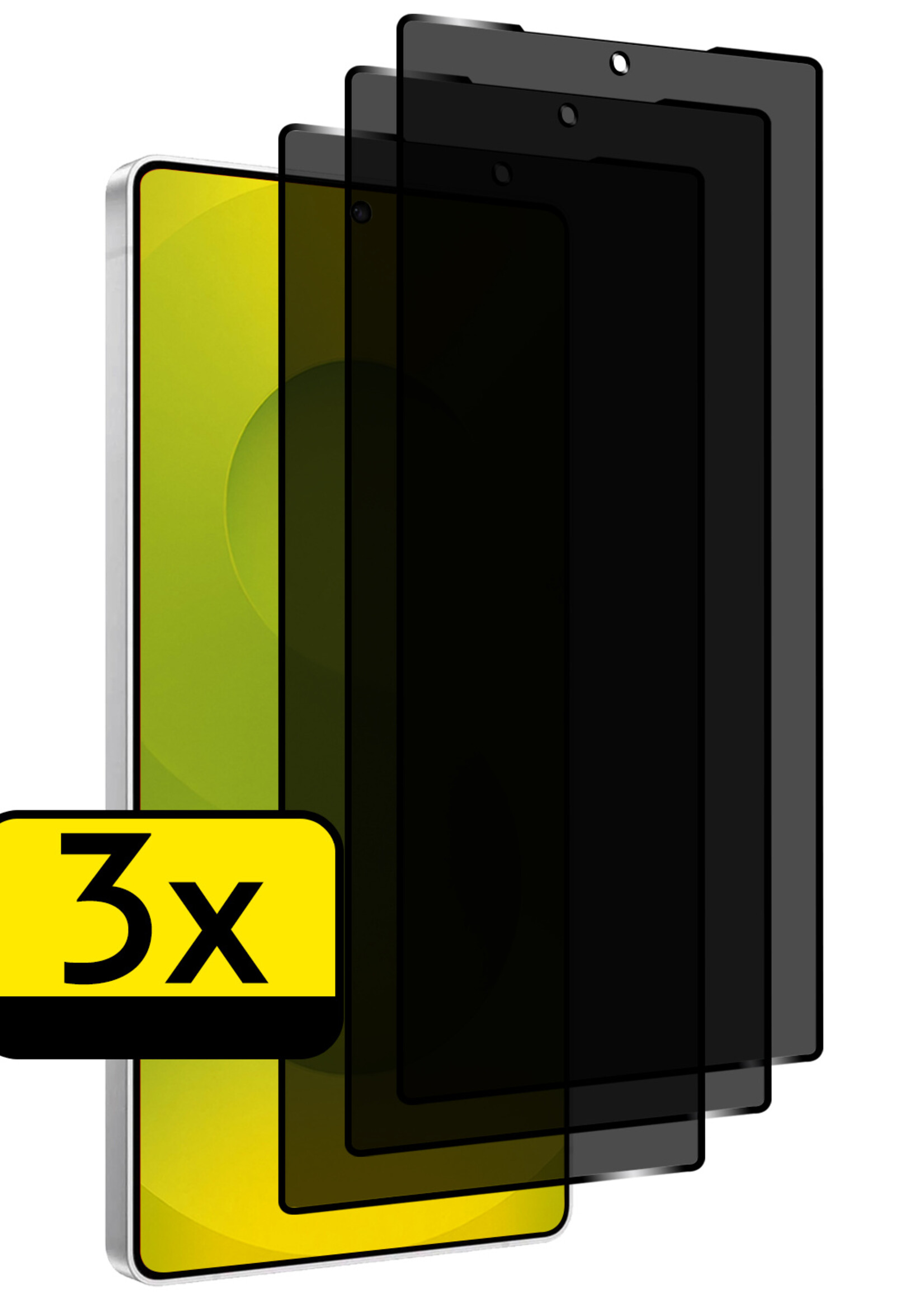 LUQ LUQ Samsung Galaxy S25 Ultra Screenprotector Glas Privacy - 3 PACK