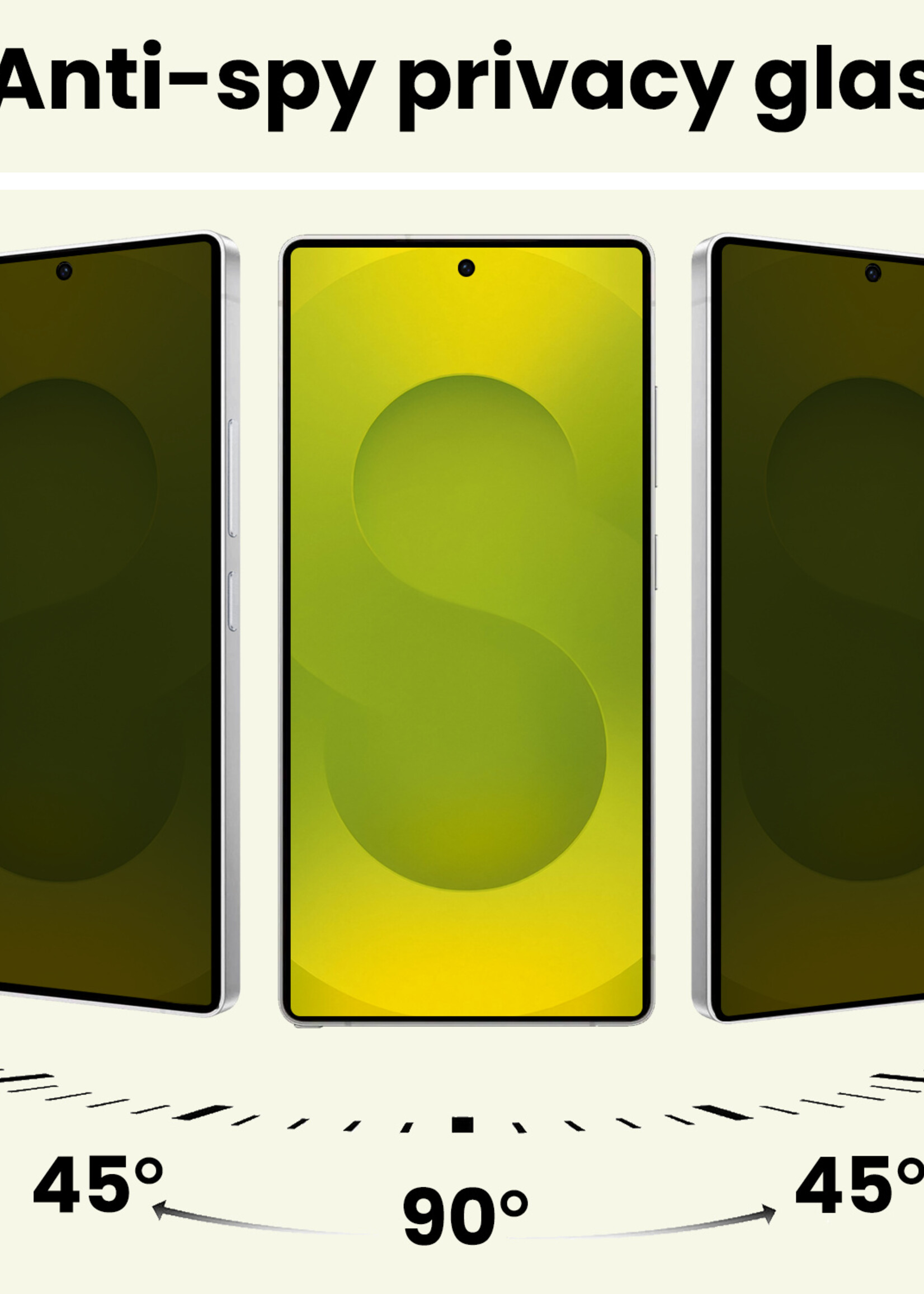 LUQ LUQ Samsung Galaxy S25 Ultra Screenprotector Glas Privacy - 3 PACK