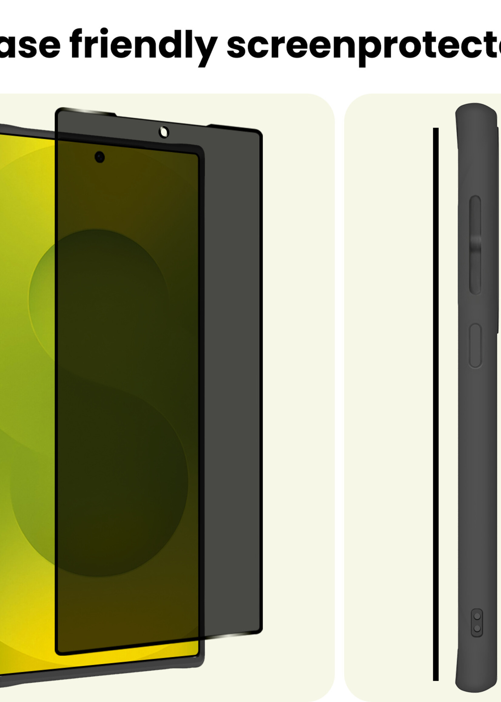 LUQ LUQ Samsung Galaxy S25 Ultra Screenprotector Glas Privacy - 3 PACK