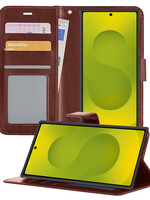 LUQ LUQ Samsung Galaxy S25 Ultra Hoesje Bookcase - Bruin