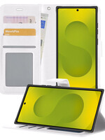 LUQ LUQ Samsung Galaxy S25 Ultra Hoesje Bookcase - Wit