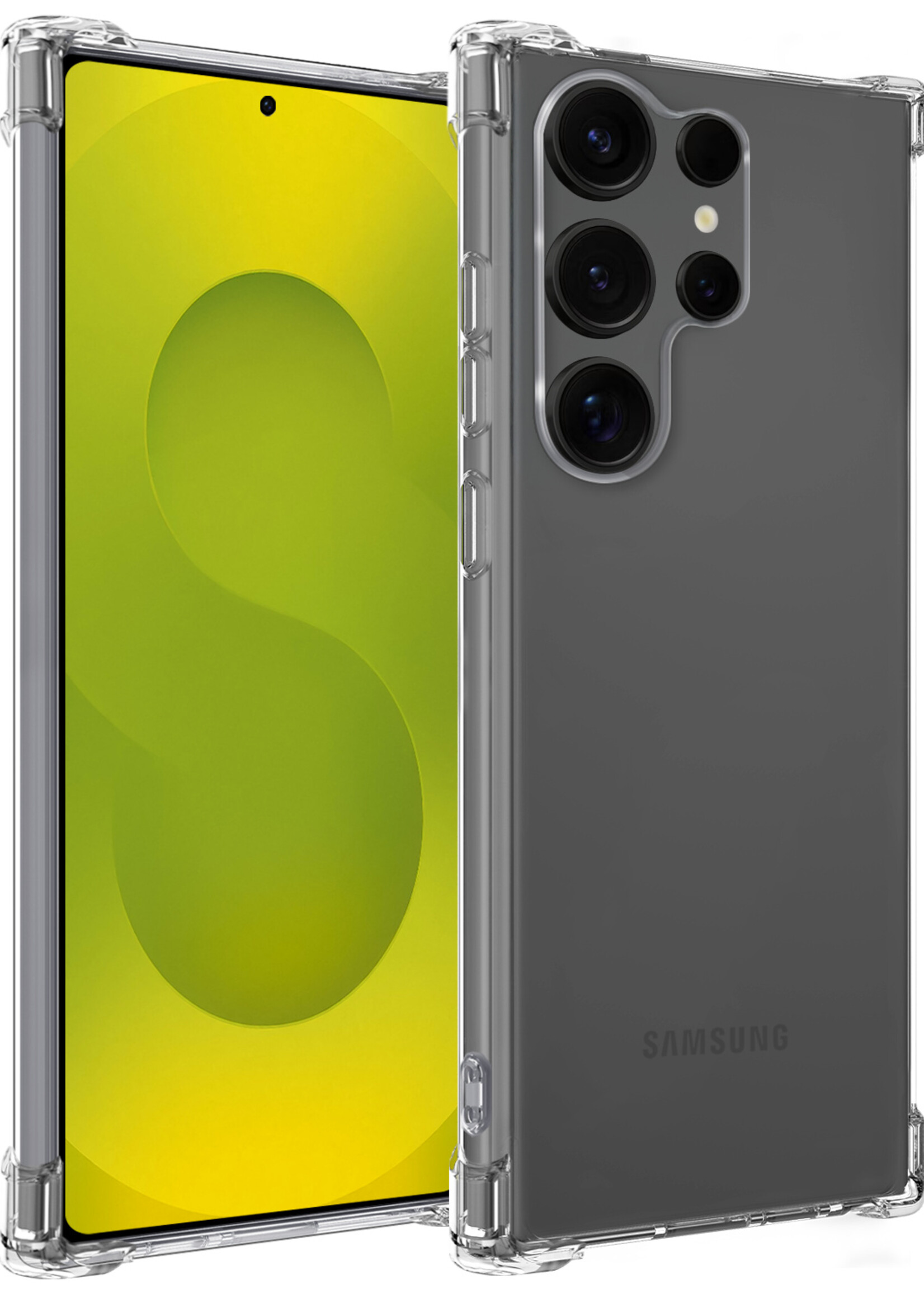 LUQ LUQ Samsung Galaxy S25 Ultra Hoesje Shockproof - Transparant