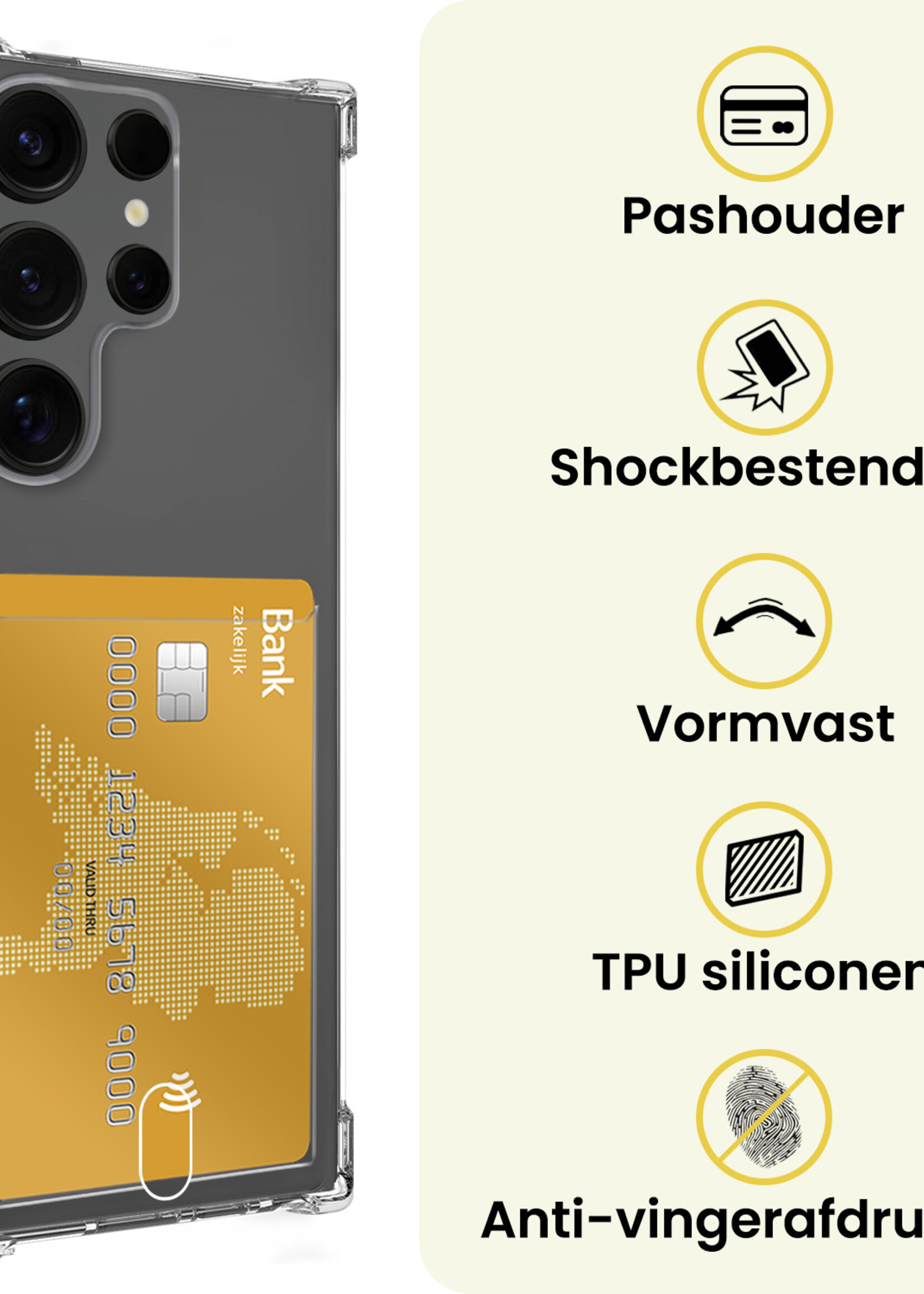 LUQ LUQ Samsung Galaxy S25 Ultra Hoesje Pashouder