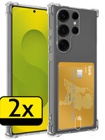 LUQ LUQ Samsung Galaxy S25 Ultra Hoesje Pashouder - 2 PACK