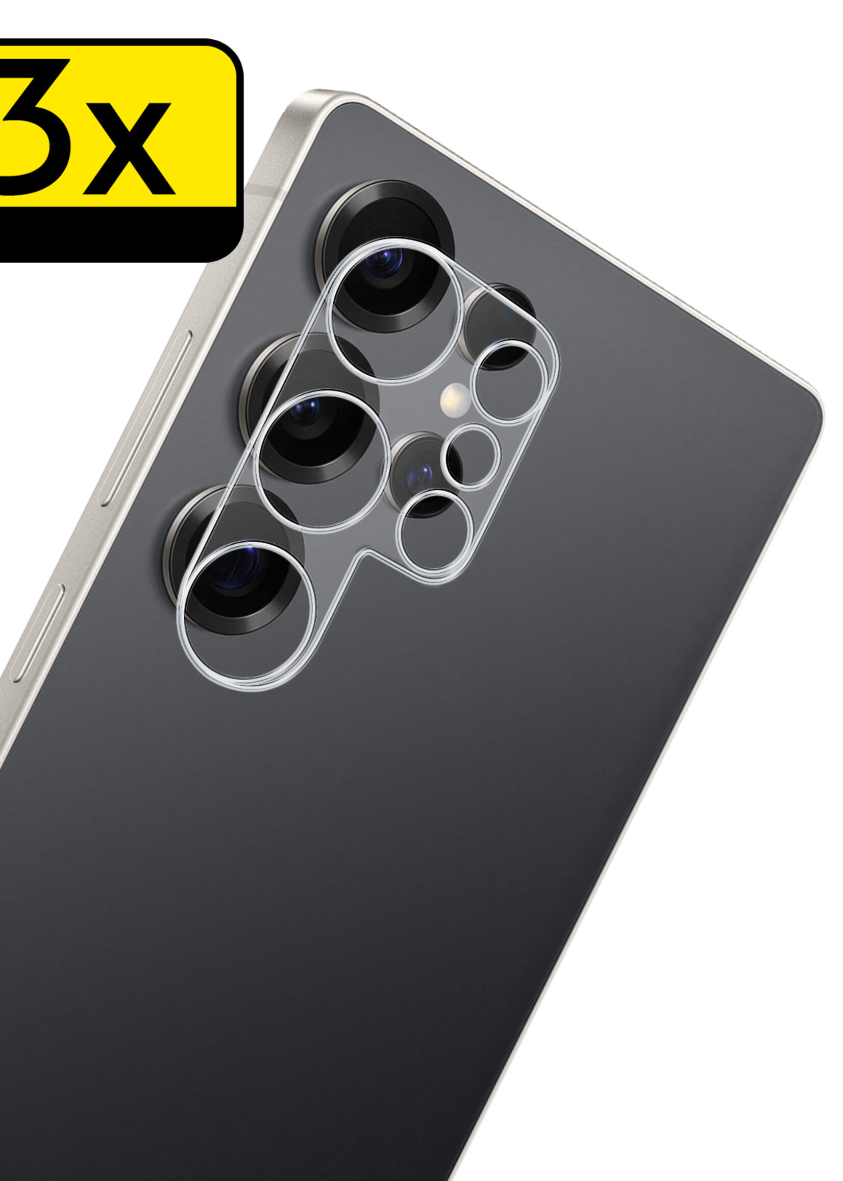 LUQ LUQ Samsung Galaxy S25 Ultra Camera Screenprotector - 3 PACK