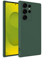 LUQ LUQ Samsung Galaxy S25 Ultra Hoesje Siliconen - Donkergroen
