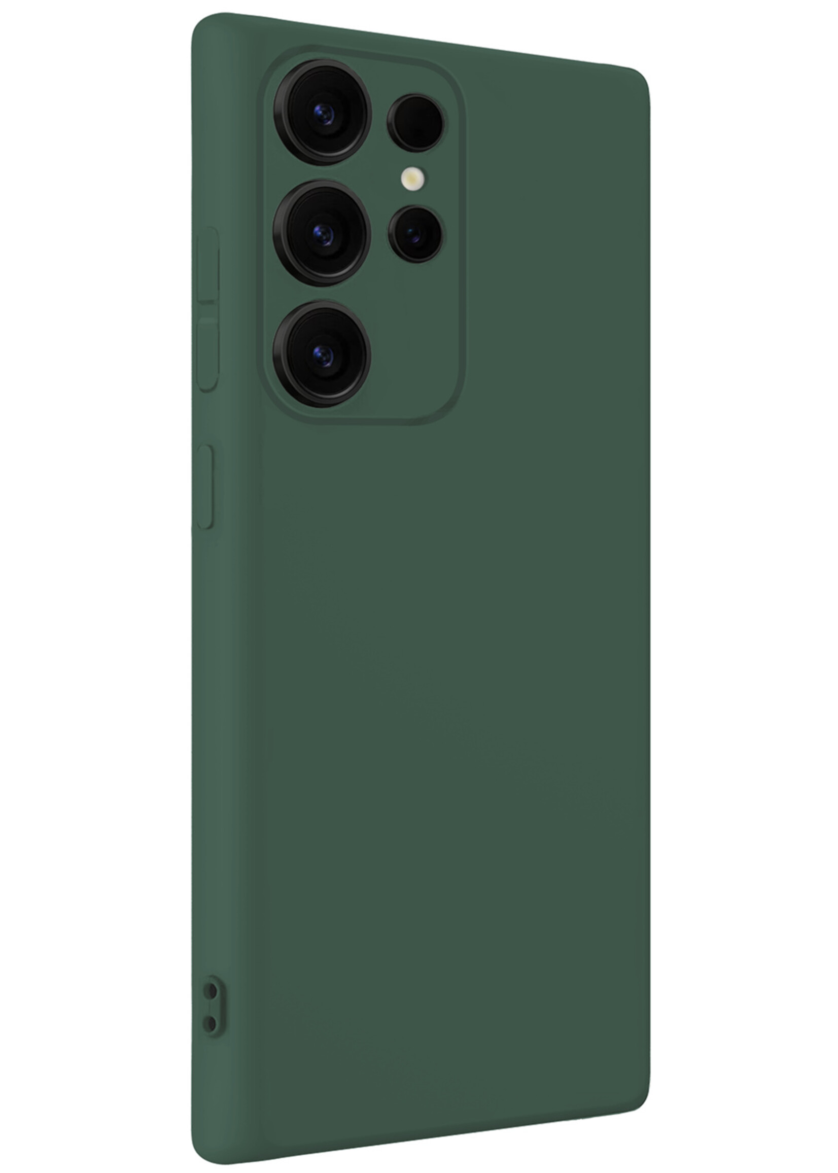 LUQ LUQ Samsung Galaxy S25 Ultra Hoesje Siliconen - Donkergroen