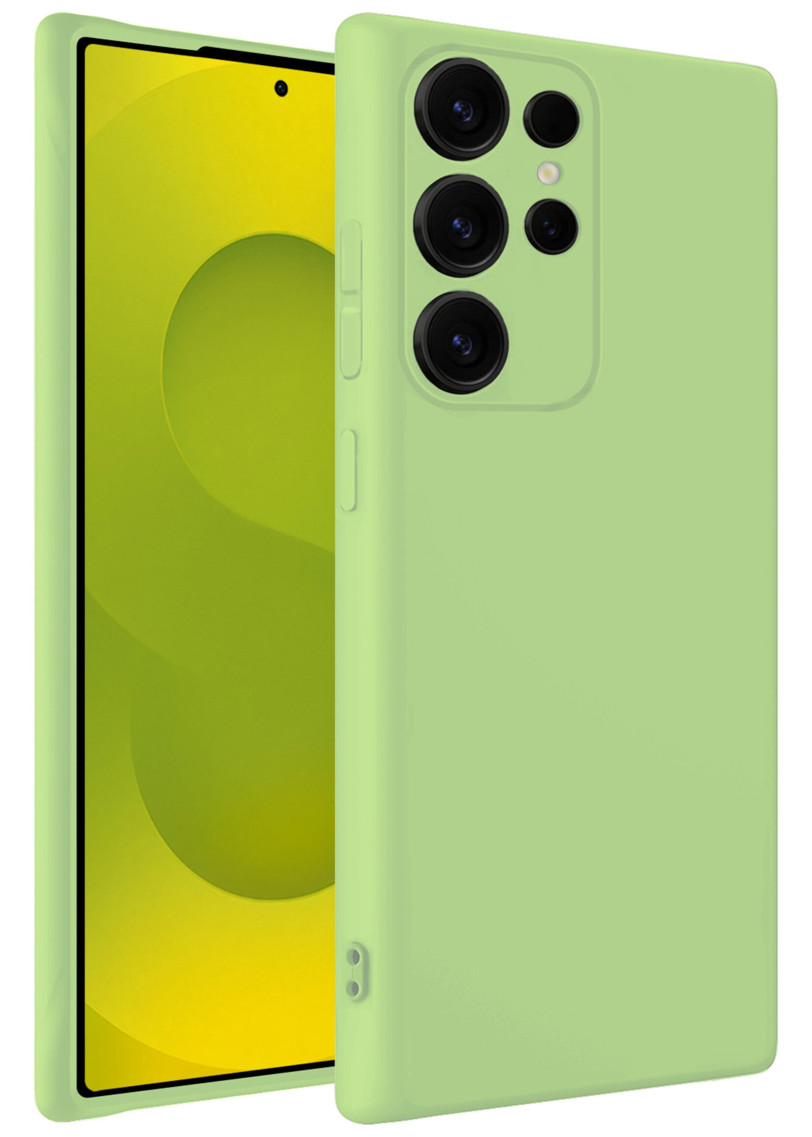 LUQ LUQ Samsung Galaxy S25 Ultra Hoesje Siliconen - Groen