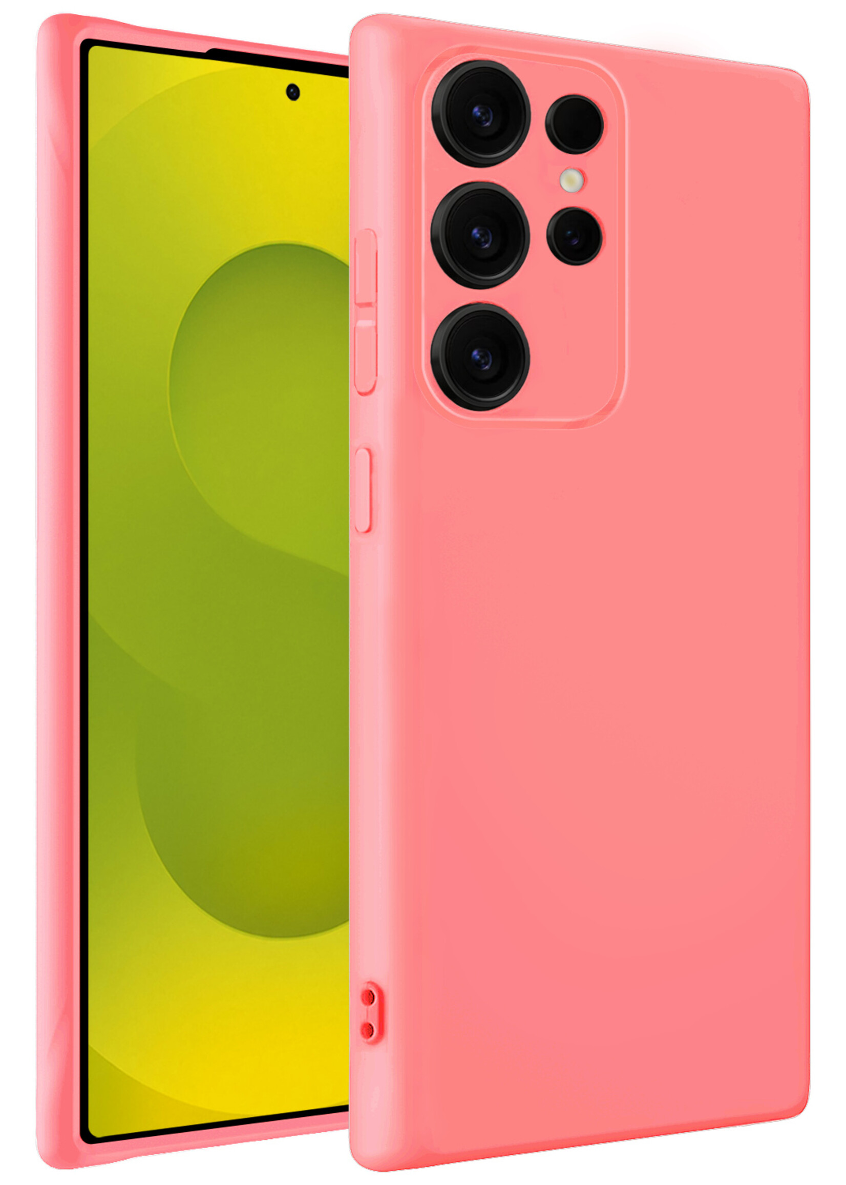 LUQ LUQ Samsung Galaxy S25 Ultra Hoesje Siliconen - Lichtroze