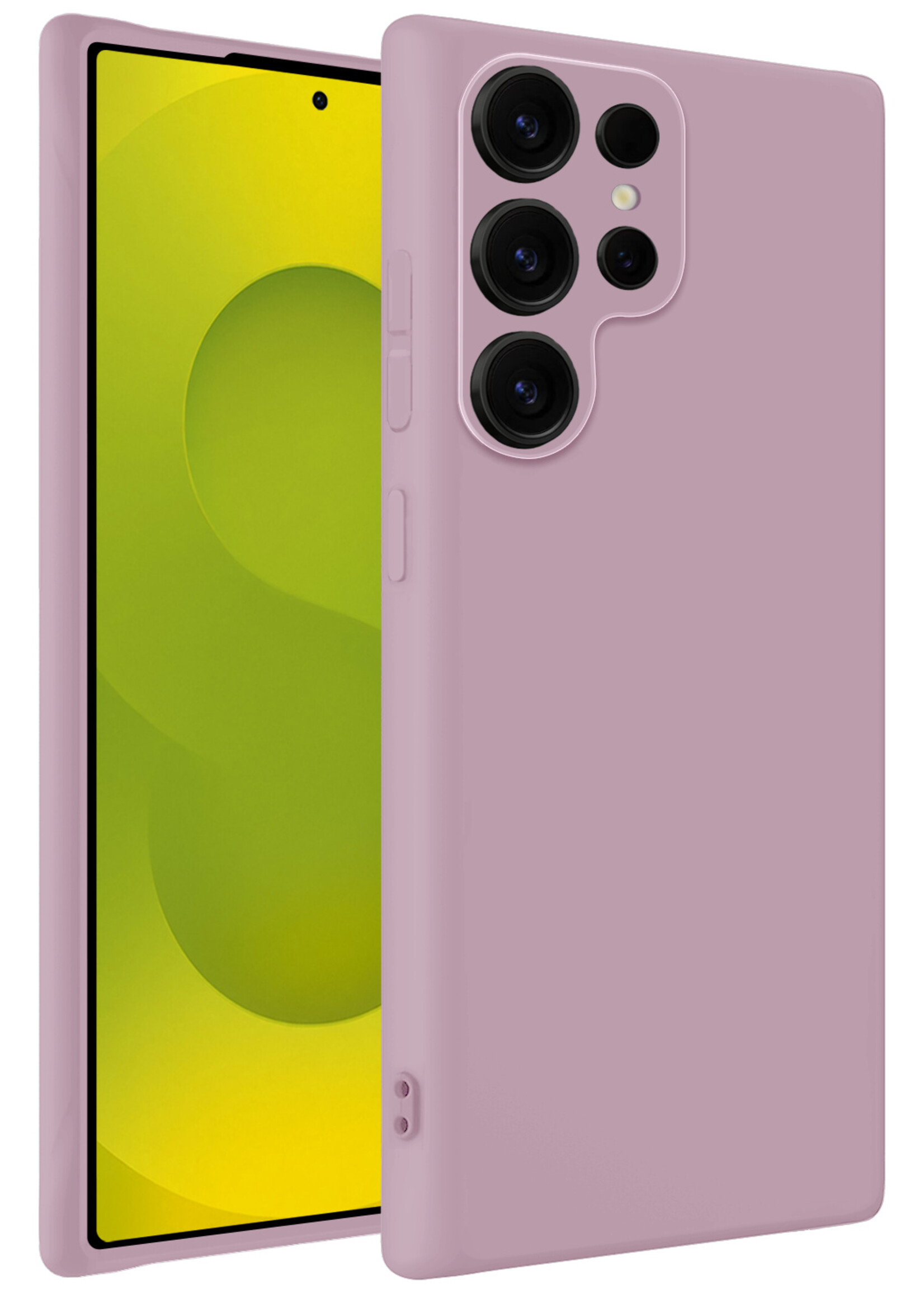 LUQ LUQ Samsung Galaxy S25 Ultra Hoesje Siliconen - Lila