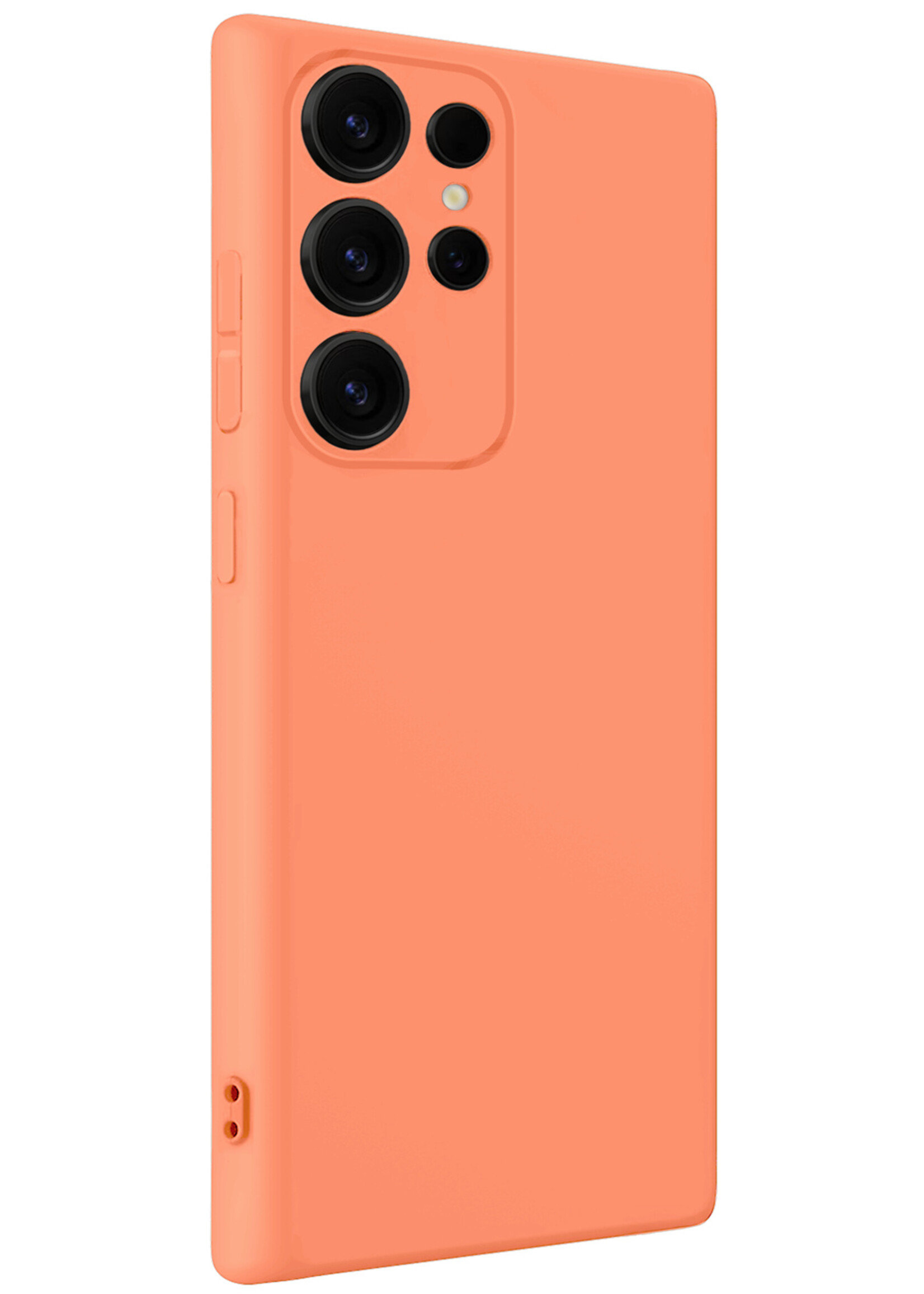 LUQ LUQ Samsung Galaxy S25 Ultra Hoesje Siliconen - Perzik