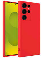 LUQ LUQ Samsung Galaxy S25 Ultra Hoesje Siliconen - Rood