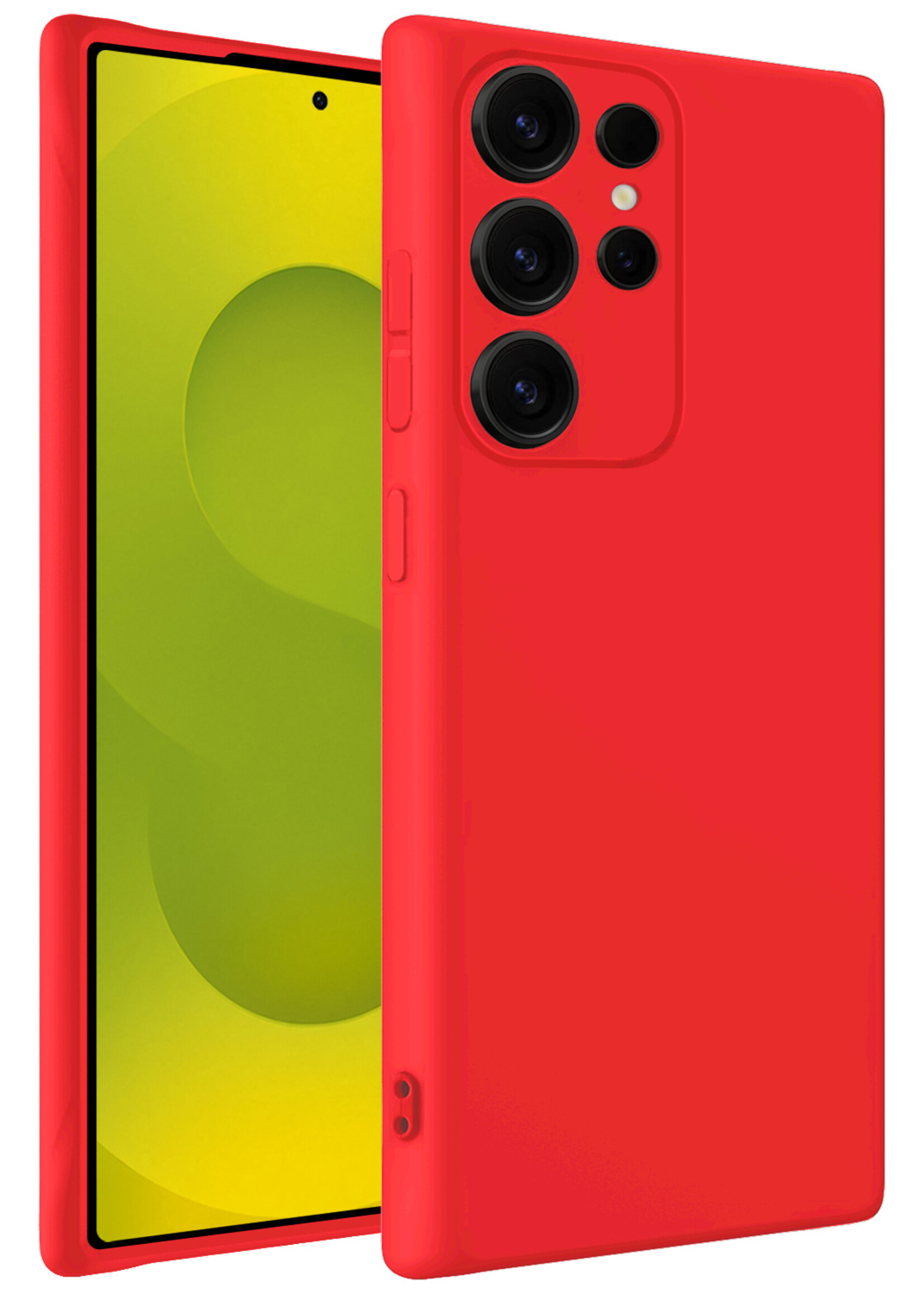 LUQ LUQ Samsung Galaxy S25 Ultra Hoesje Siliconen - Rood