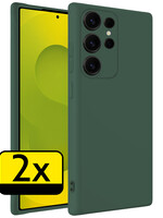 LUQ LUQ Samsung Galaxy S25 Ultra Hoesje Siliconen - Donkergroen - 2 PACK