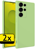 LUQ LUQ Samsung Galaxy S25 Ultra Hoesje Siliconen - Groen - 2 PACK