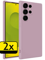 LUQ LUQ Samsung Galaxy S25 Ultra Hoesje Siliconen - Lila - 2 PACK