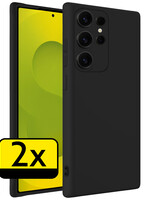 LUQ LUQ Samsung Galaxy S25 Ultra Hoesje Siliconen - Zwart - 2 PACK