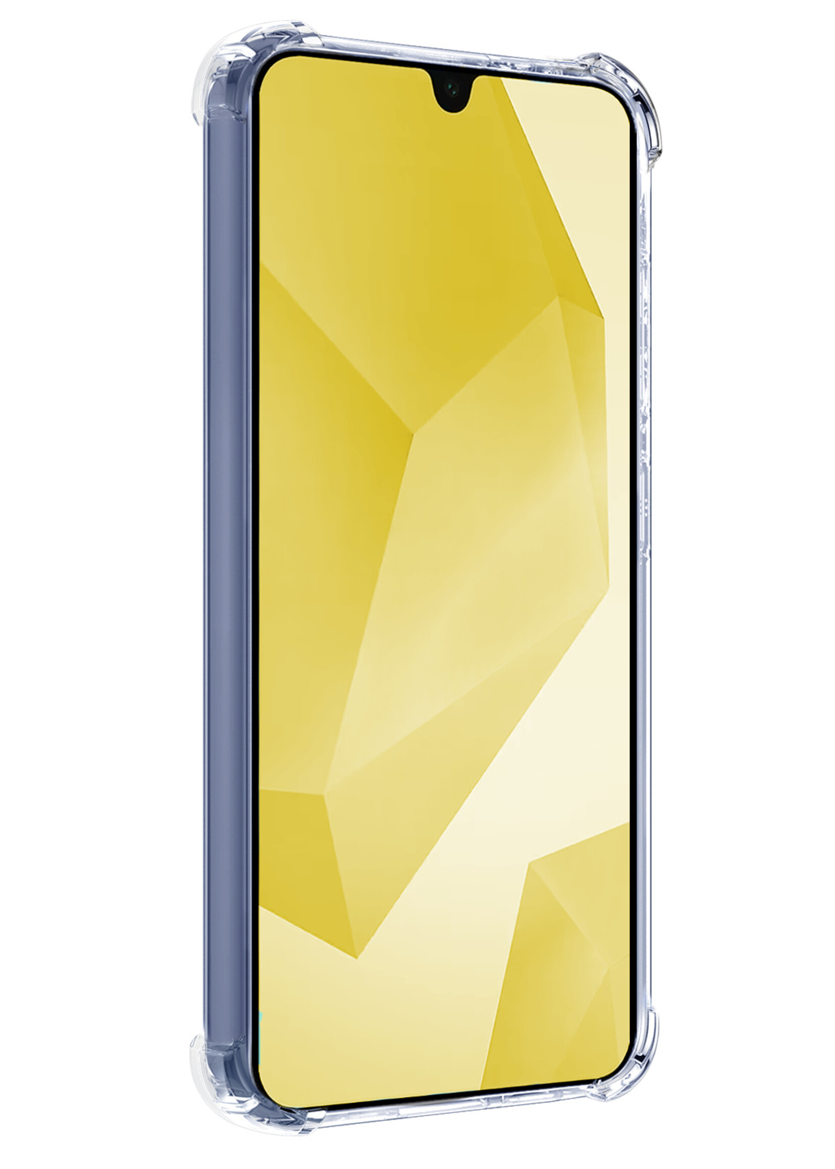 LUQ Hoesje Geschikt voor Samsung A16 Hoesje Case Pashouder Cover Siliconen Met Screenprotector - Hoes Geschikt voor Samsung Galaxy A16 Hoesje Met Kaarthouder - Transparant