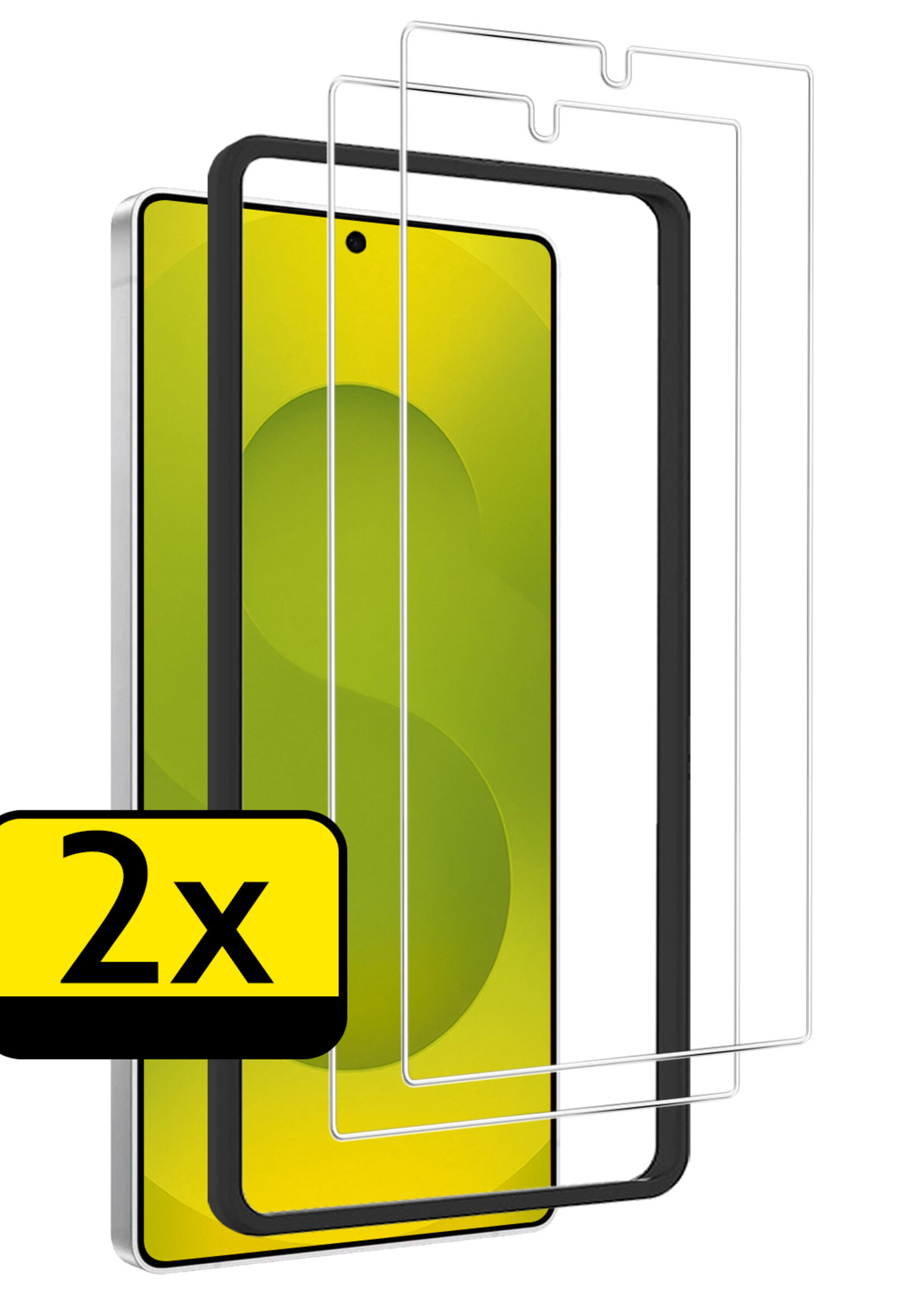 LUQ LUQ Samsung Galaxy S25 Ultra Screenprotector Met Installatieframe - 2 PACK