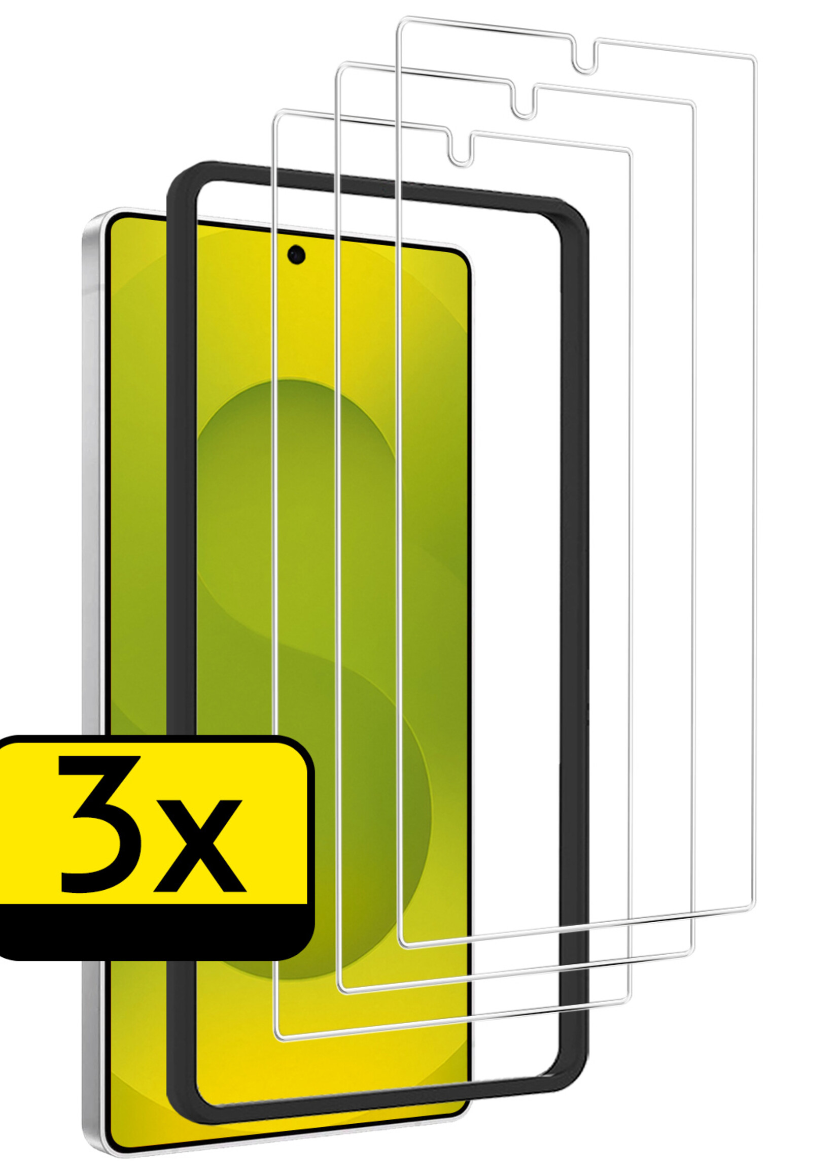 LUQ LUQ Samsung Galaxy S25 Ultra Screenprotector Met Installatieframe - 3 PACK