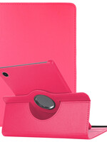 LUQ LUQ Samsung Galaxy Tab A9 Hoes Draaibaar - Donkerroze