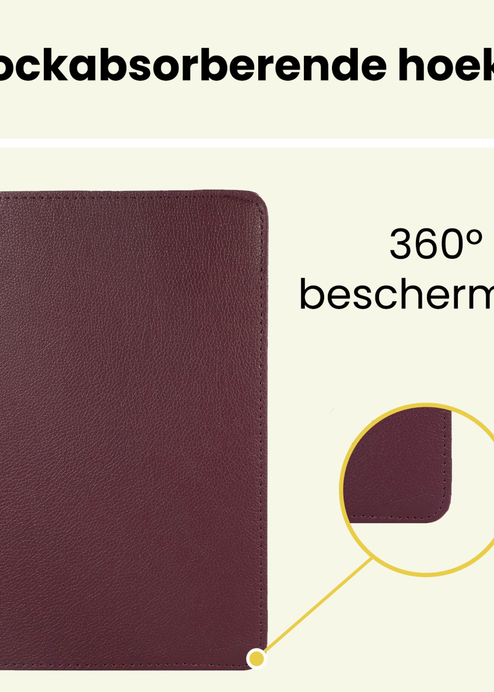 LUQ LUQ Samsung Galaxy Tab A9 Hoes Draaibaar - Paars