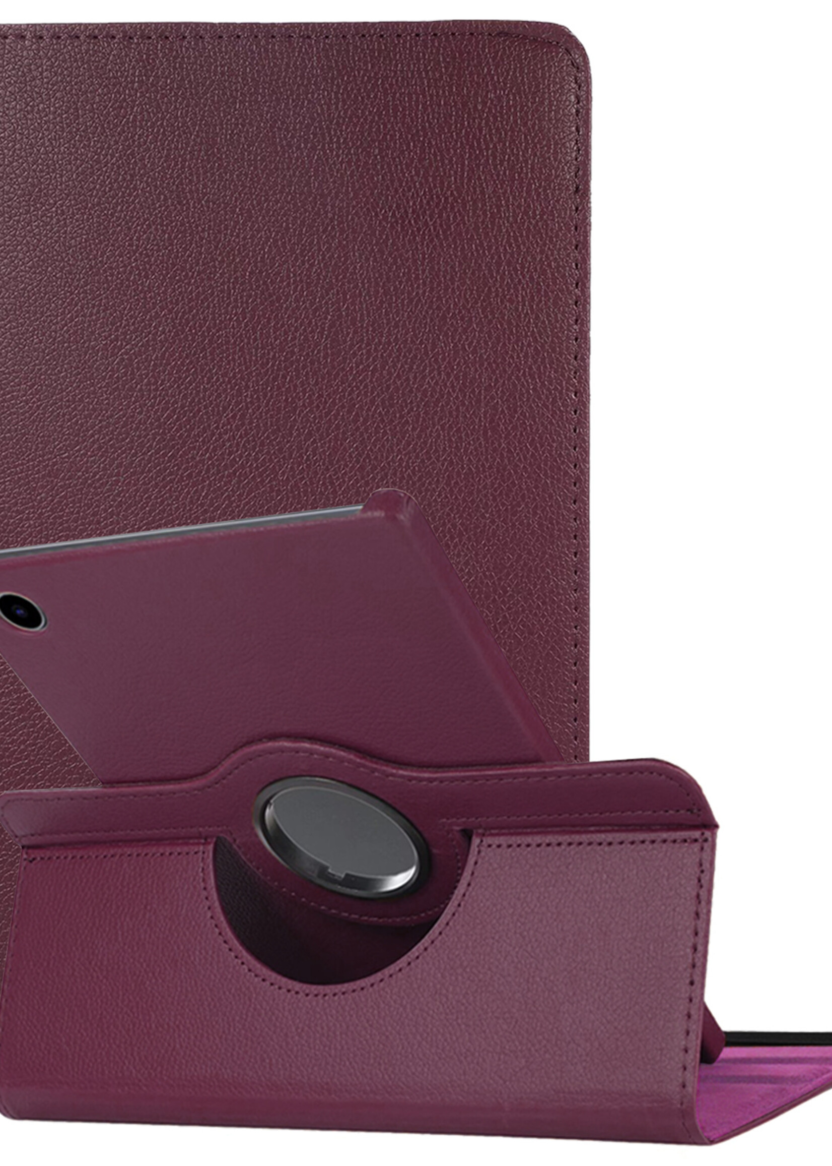LUQ LUQ Samsung Galaxy Tab A9 Plus Hoes Draaibaar - Paars