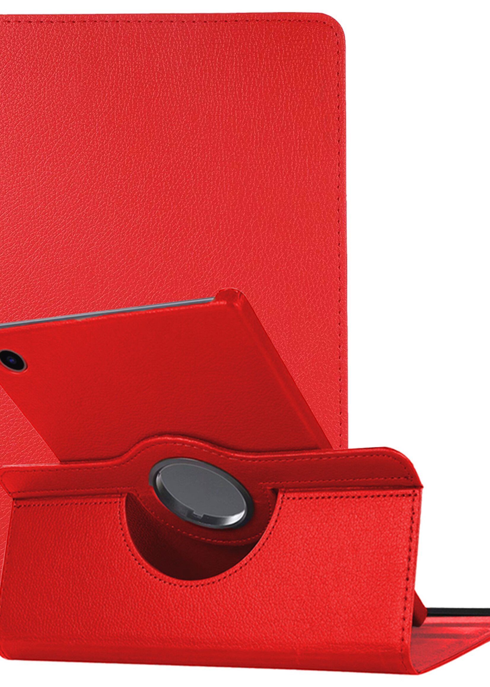 LUQ LUQ Samsung Galaxy Tab A9 Plus Hoes Draaibaar - Rood