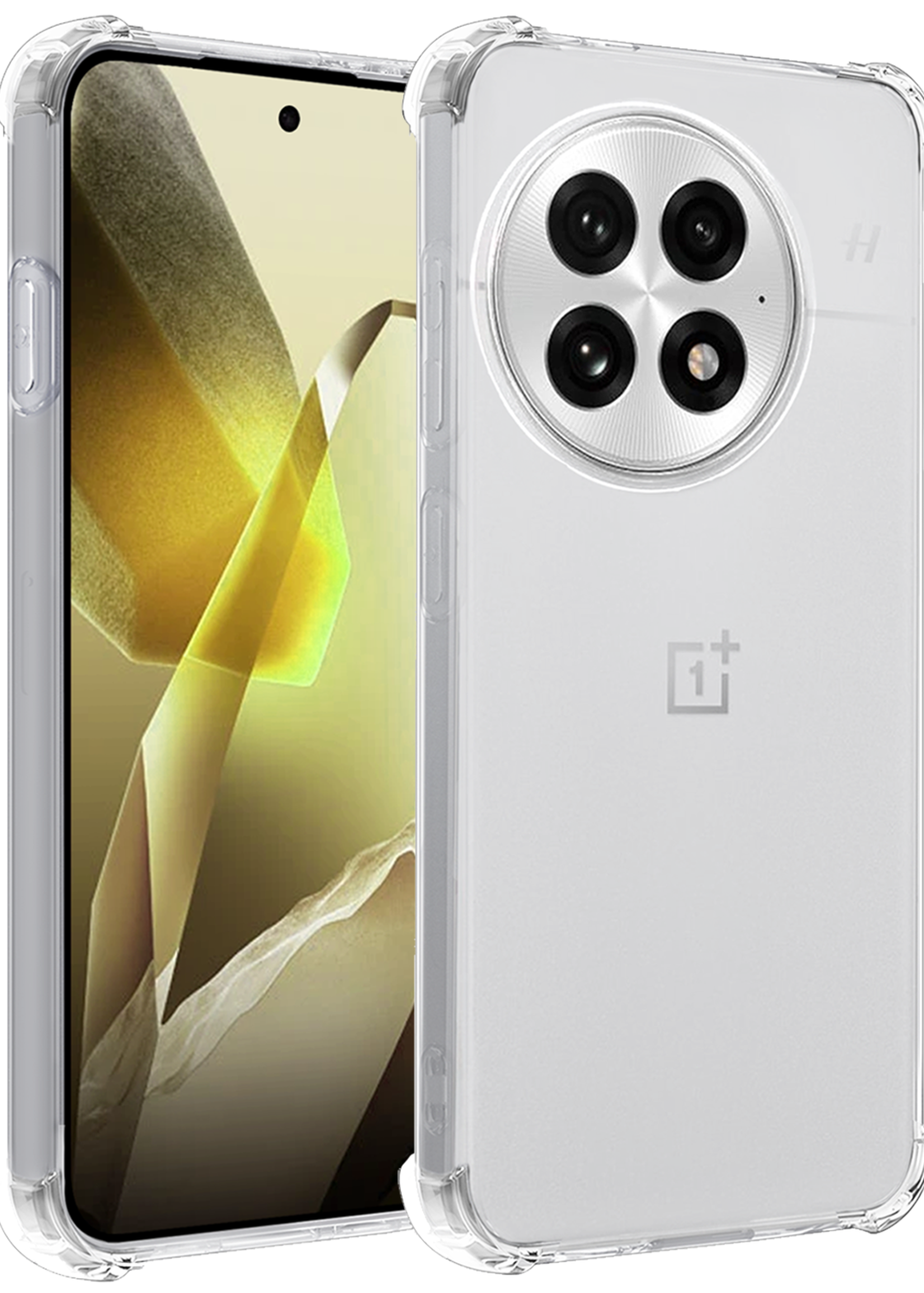 LUQ LUQ OnePlus 13R Hoesje Shockproof - Transparant