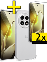 LUQ LUQ OnePlus 13R Hoesje Shockproof Met 2x Screenprotector