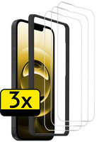 LUQ LUQ iPhone 16E Screenprotector Met Installatieframe - 3 PACK