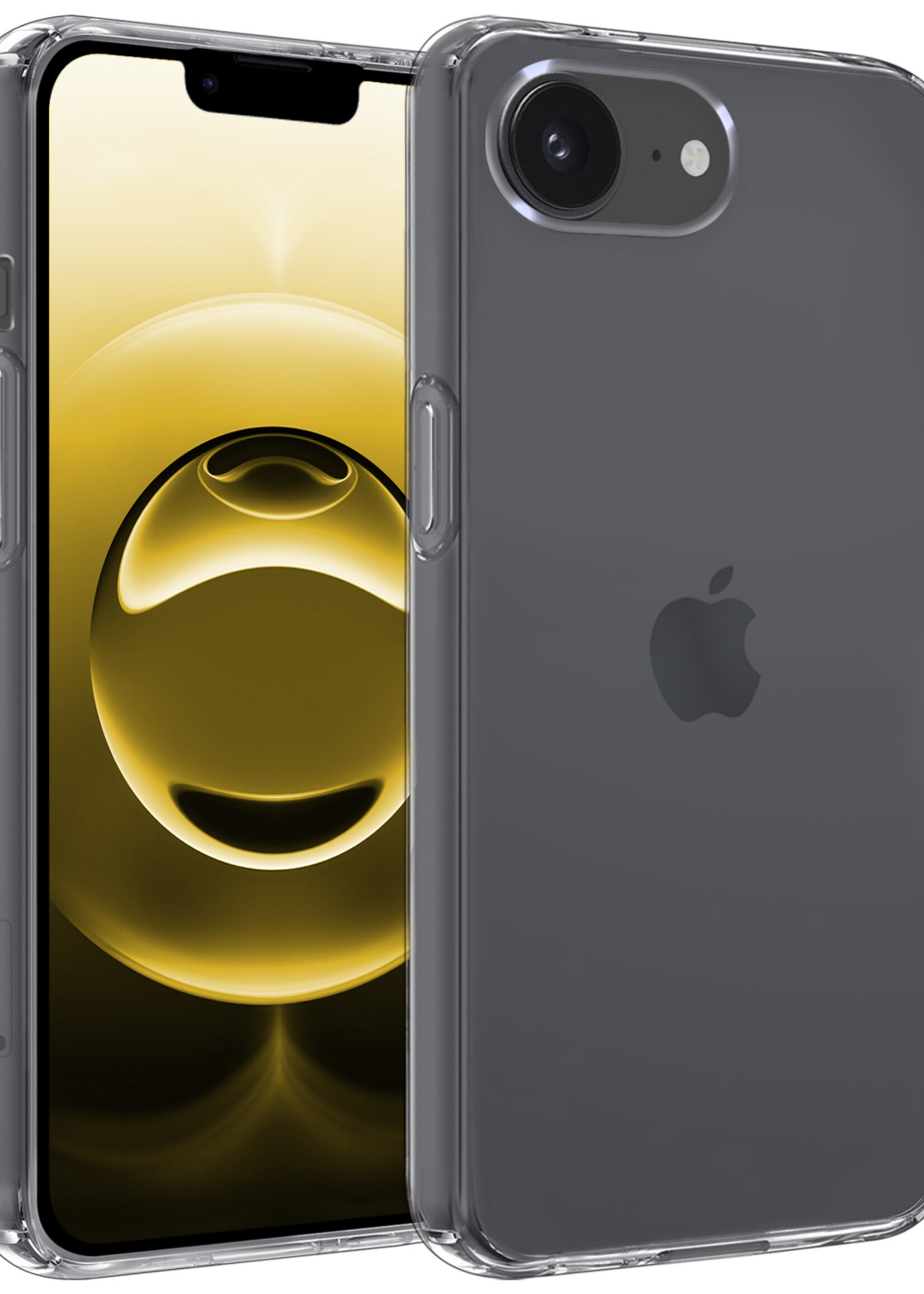 LUQ LUQ iPhone 16E Hoesje Siliconen - Transparant