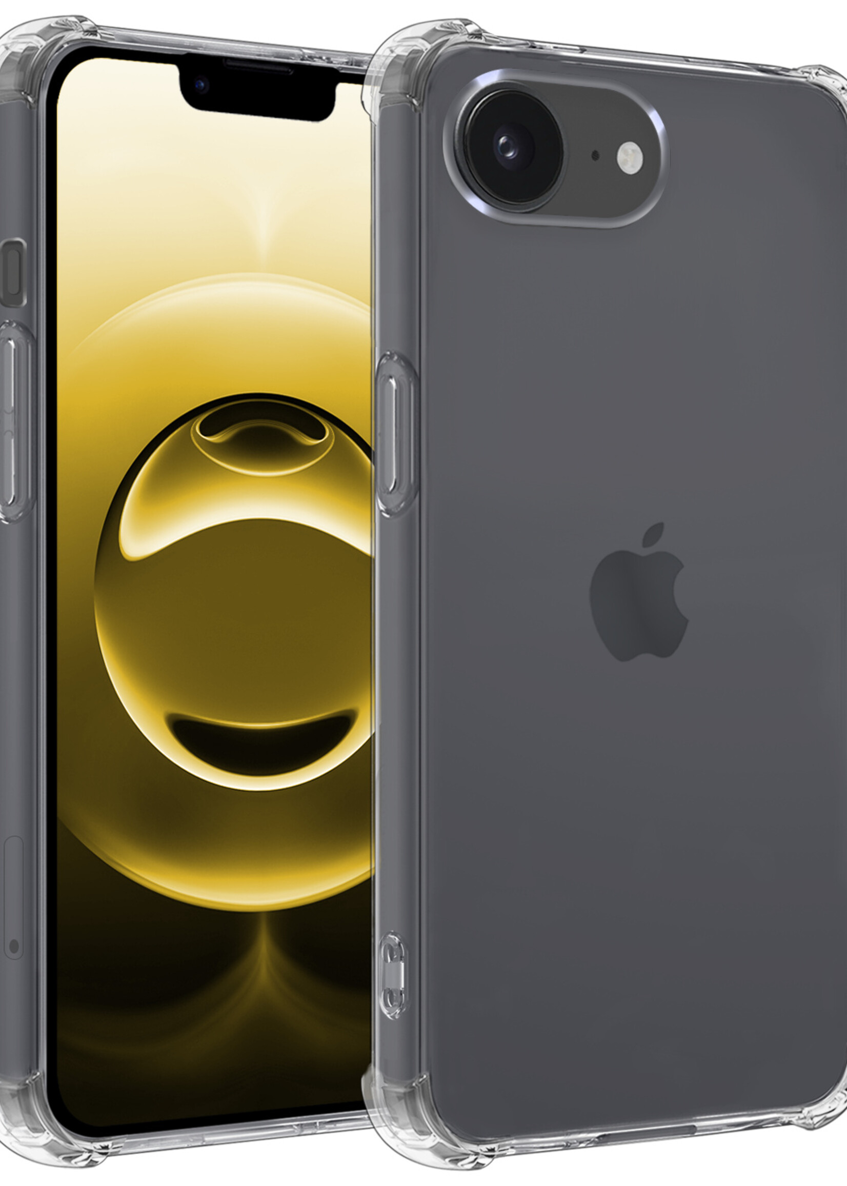 LUQ LUQ iPhone 16E Hoesje Shockproof - Transparant