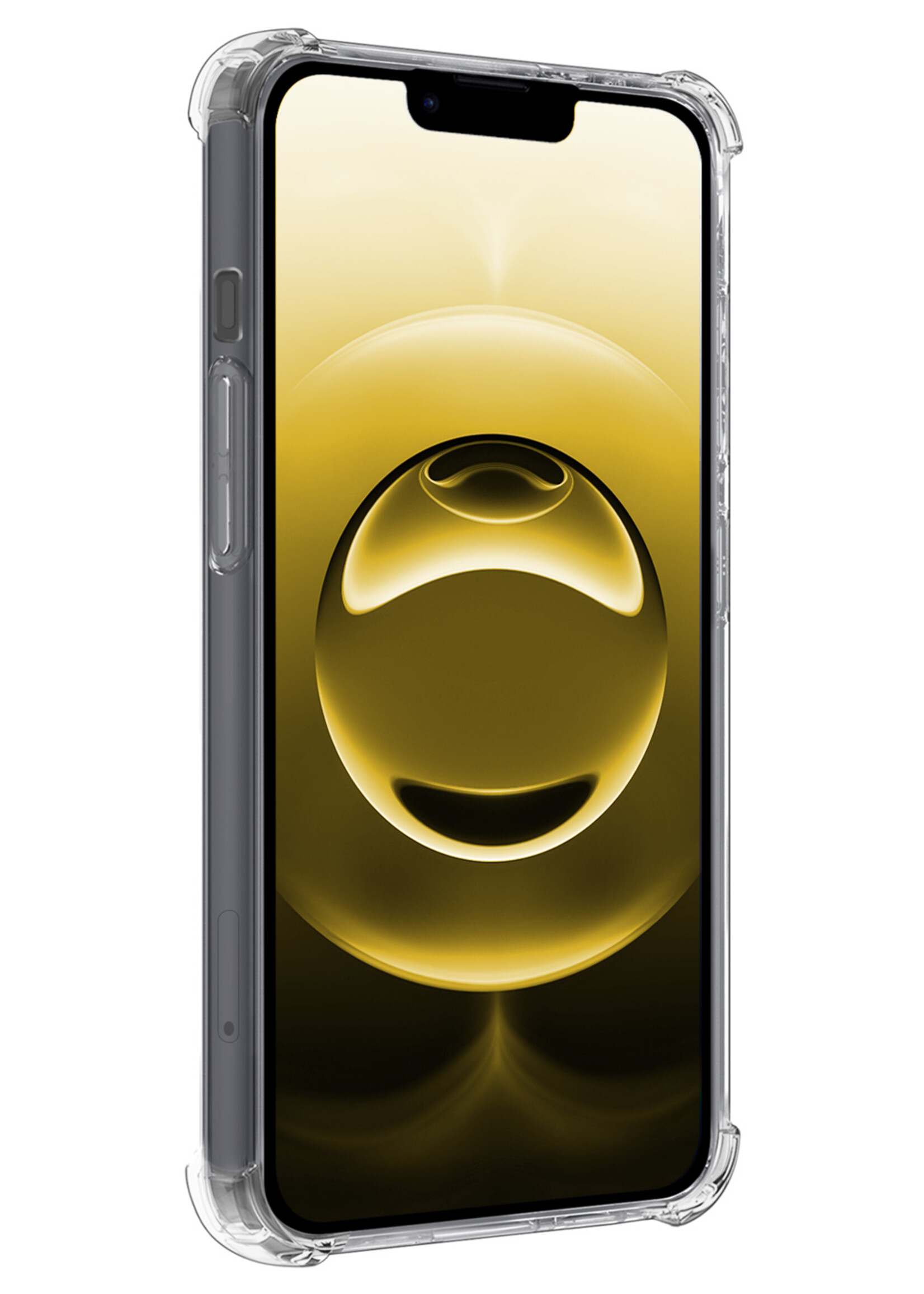 LUQ LUQ iPhone 16E Hoesje Shockproof Met 2x Screenprotector Met Dichte Notch