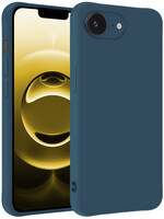 LUQ LUQ iPhone 16E Hoesje Siliconen - Donkerblauw