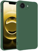 LUQ LUQ iPhone 16E Hoesje Siliconen - Donkergroen