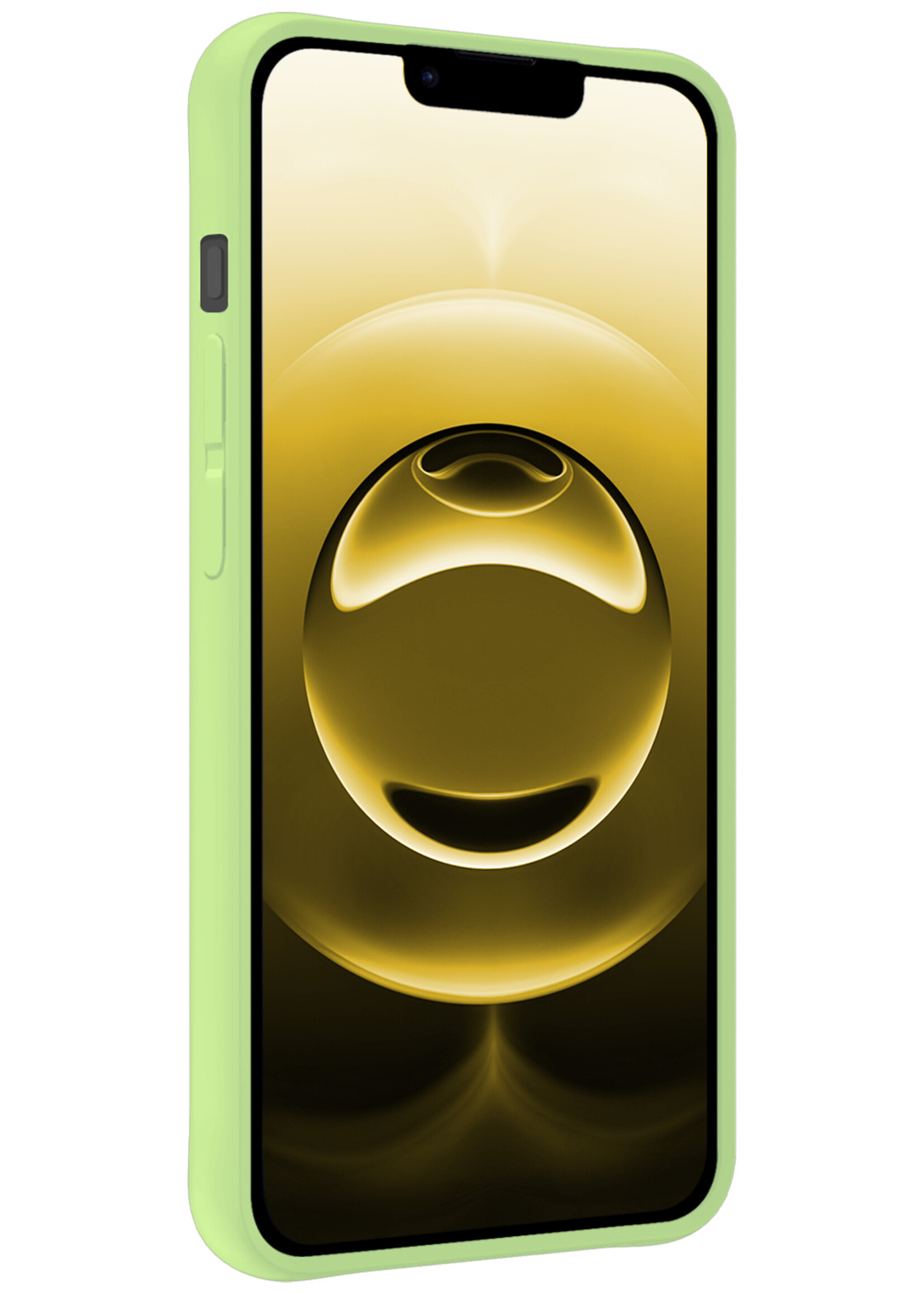 LUQ LUQ iPhone 16E Hoesje Siliconen - Groen