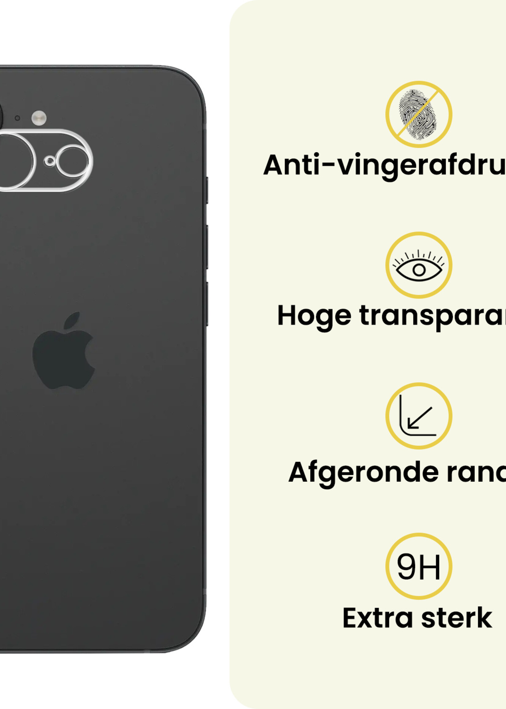 LUQ LUQ iPhone 16E Camera Screenprotector - 3 PACK